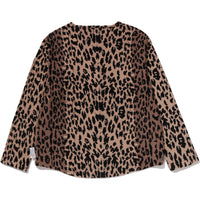 BAPE BY KAZUKI KURAISHI LEOPARD JACQUARD ZIP CARDIGAN MENS