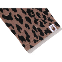 BAPE BY KAZUKI KURAISHI LEOPARD JACQUARD ZIP CARDIGAN MENS