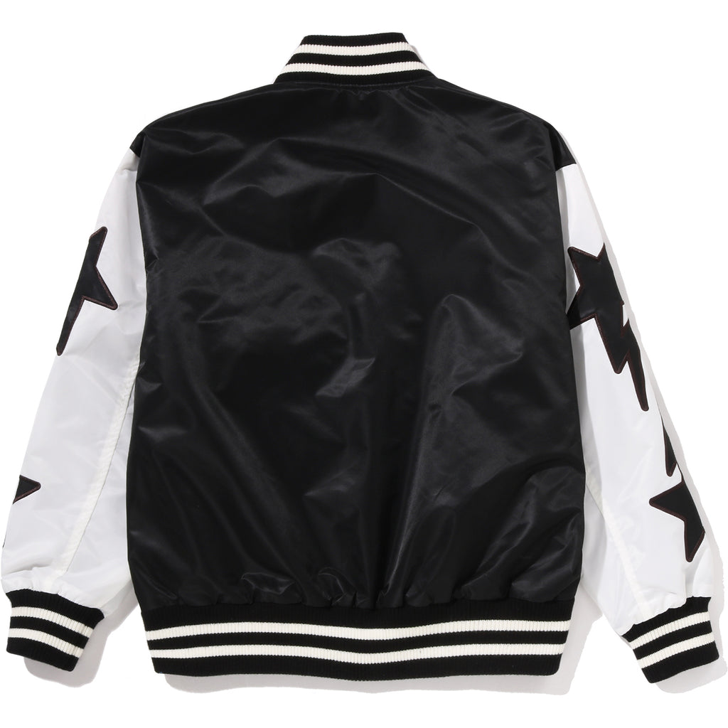 BAPE NYLON VARSITY JACKET MENS