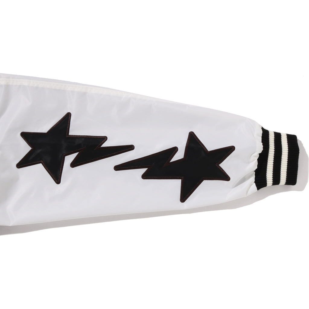 BAPE NYLON VARSITY JACKET MENS