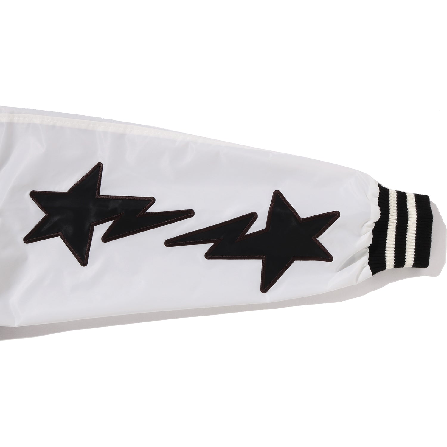 BAPE NYLON VARSITY JACKET MENS