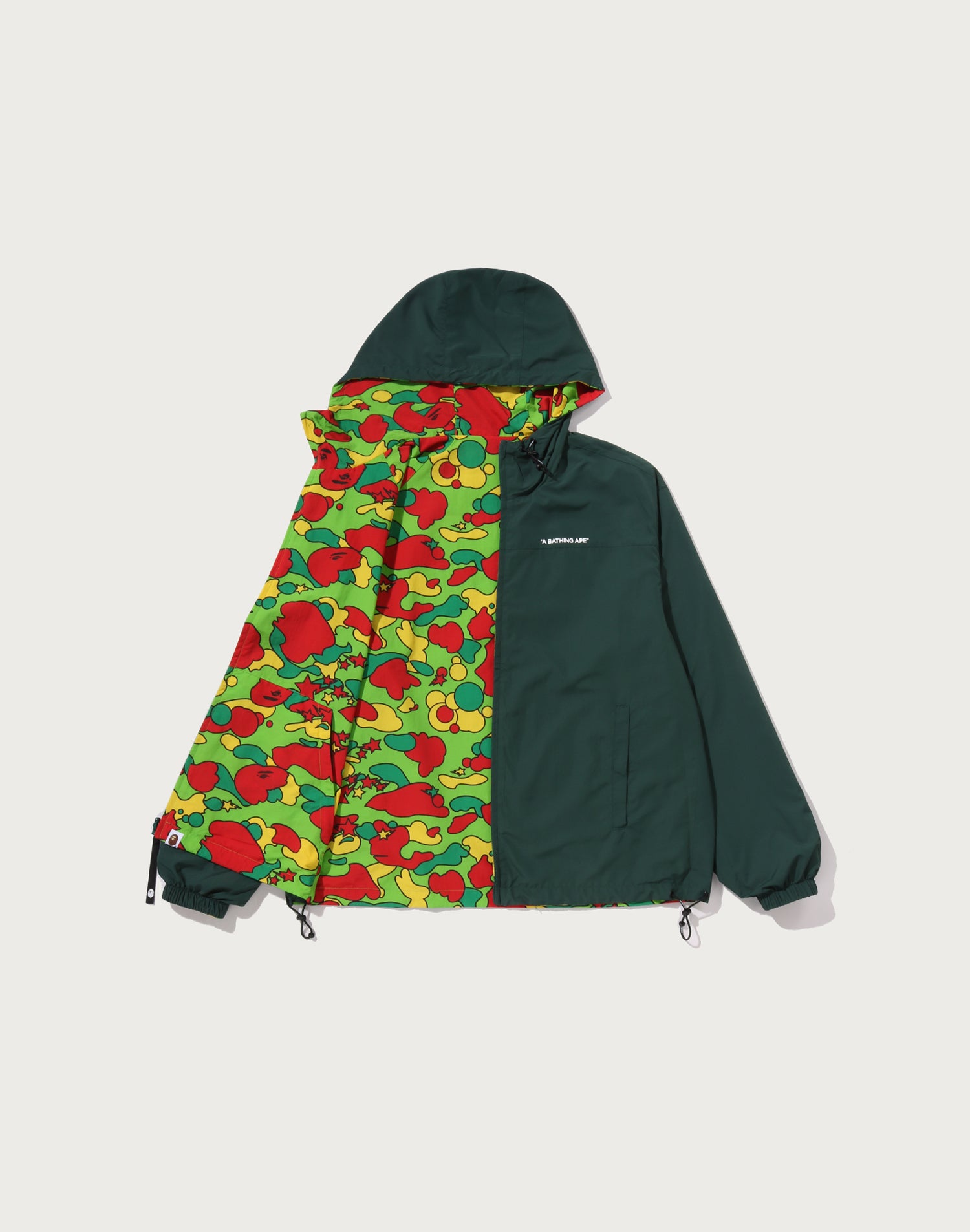 STA CAMO REVERSIBLE HOODED JACKET MENS