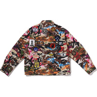 HYBRID CAMO MULTI BADGE JACKET MENS