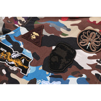 HYBRID CAMO MULTI BADGE JACKET MENS