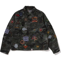 HYBRID CAMO MULTI BADGE JACKET MENS