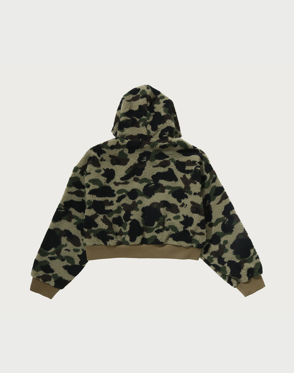 1ST CAMO BOXY CROPPED HOODIE JACKET LADIES