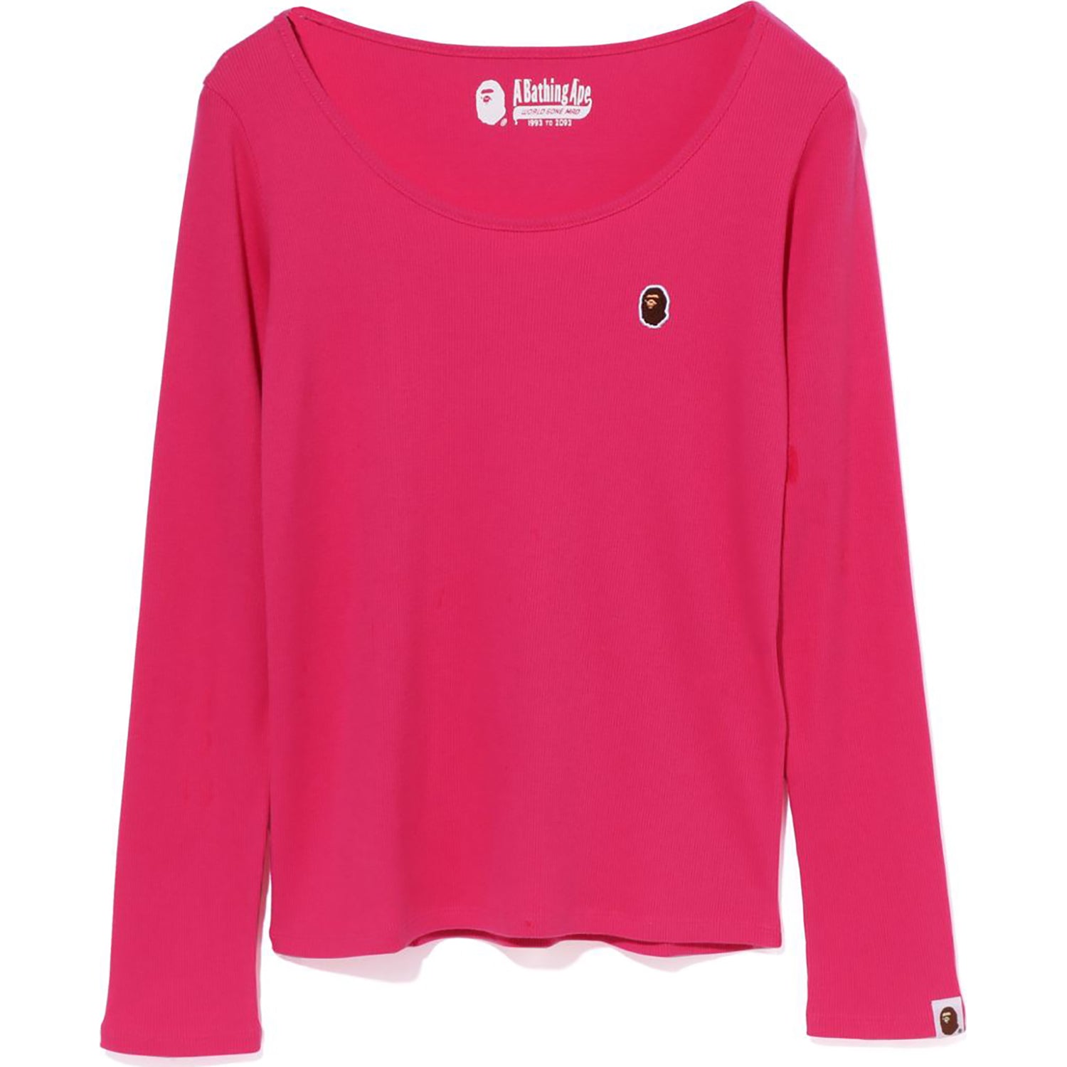 APE HEAD ONE POINT RIB L/S TEE LADIES