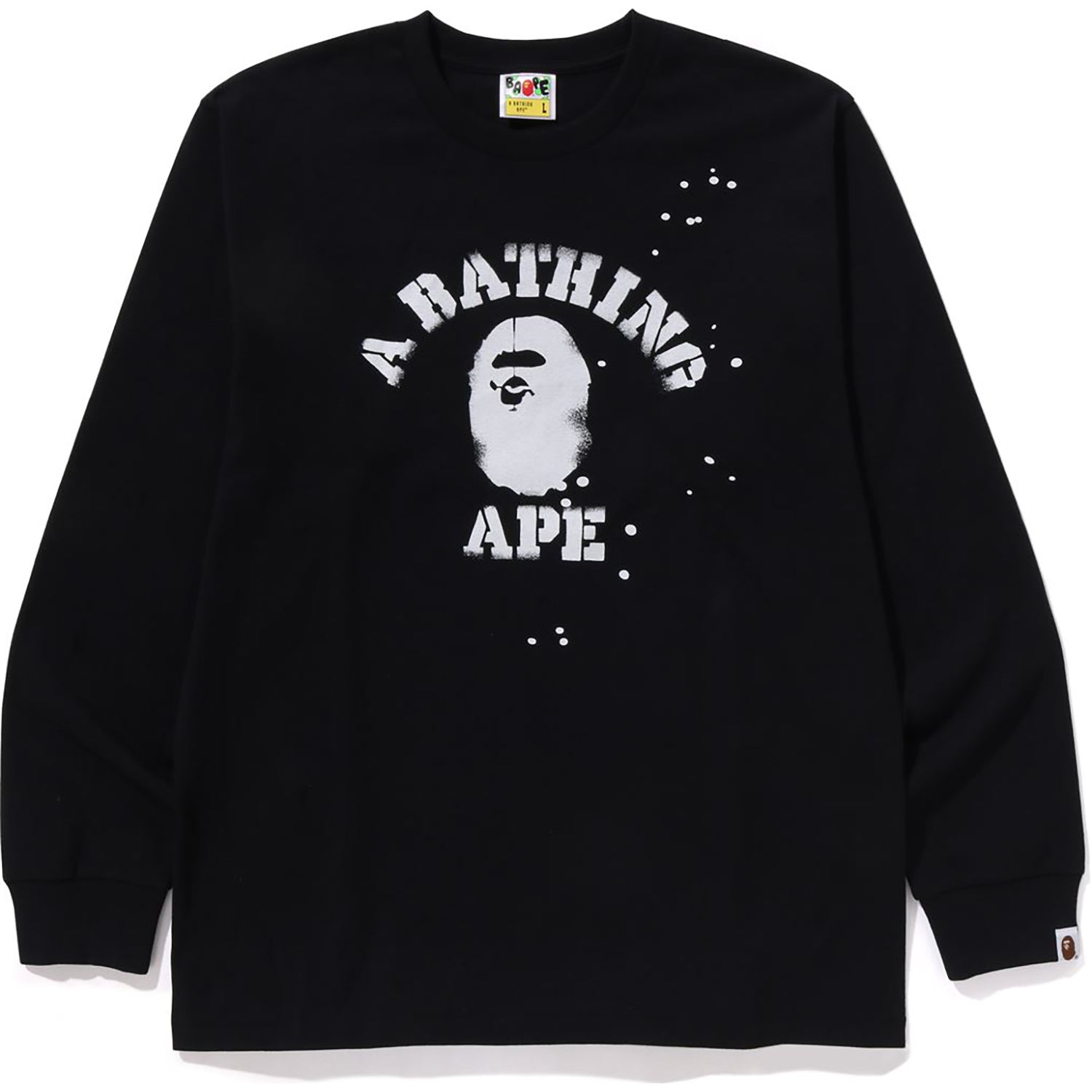 BAPE X JOSHUA VIDES COLLEGE L/S TEE MENS