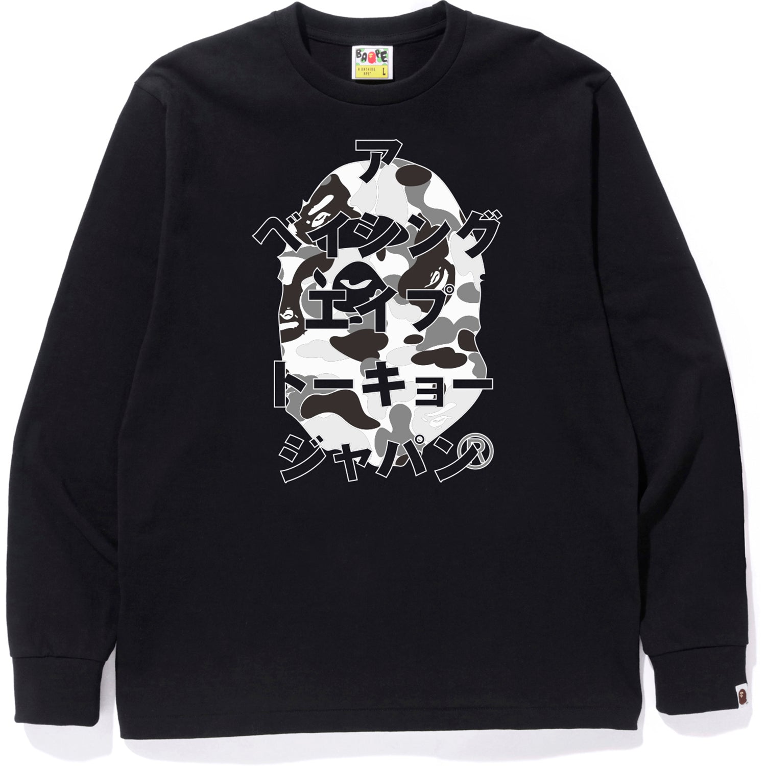 ABC CAMO JAPANESE LETTERS L/S TEE MENS