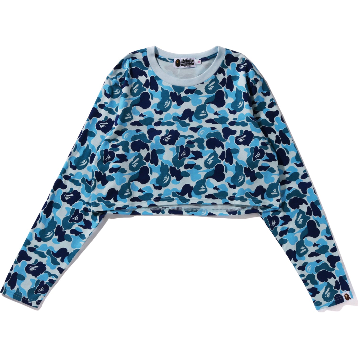 ABC CAMO CROPPED L/S TEE LADIES – us.bape.com