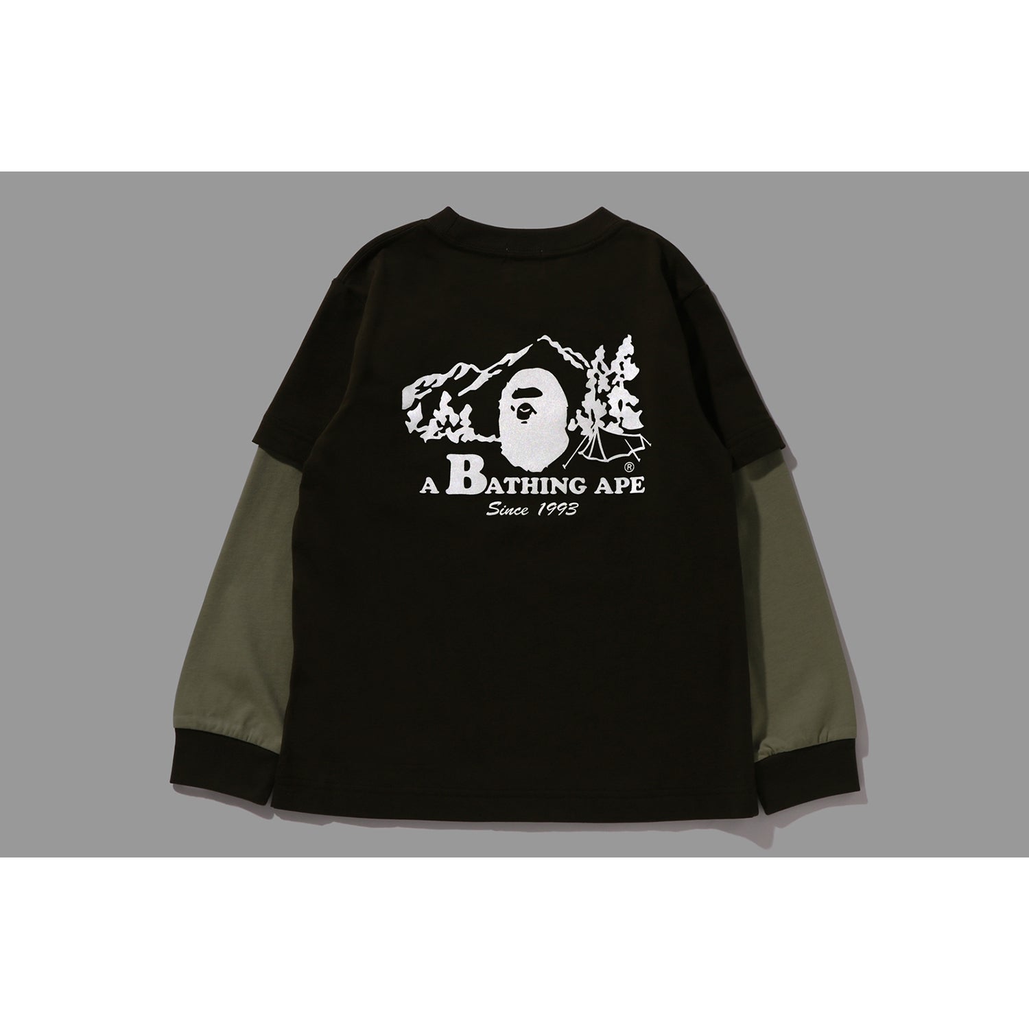 BAPE REFLECTIVE PRINT LAYERED L/S TEE KIDS – us.bape.com