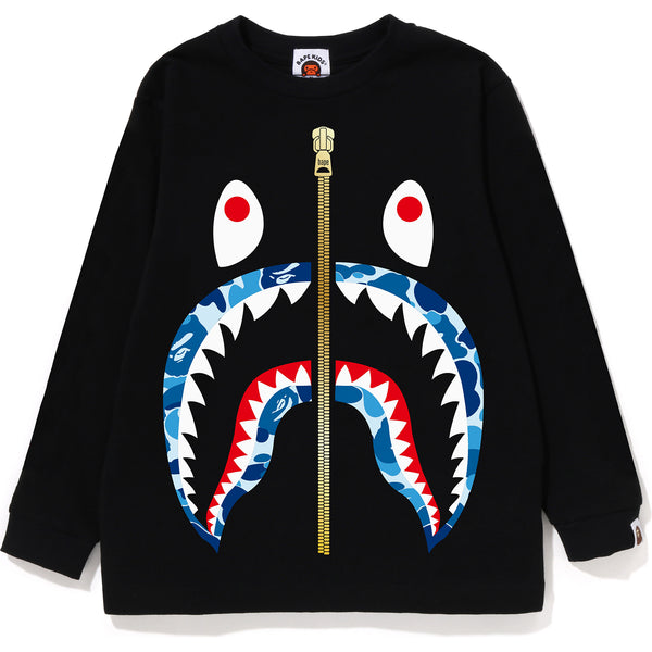 ABC CAMO SHARK L/S TEE KIDS | us.bape.com