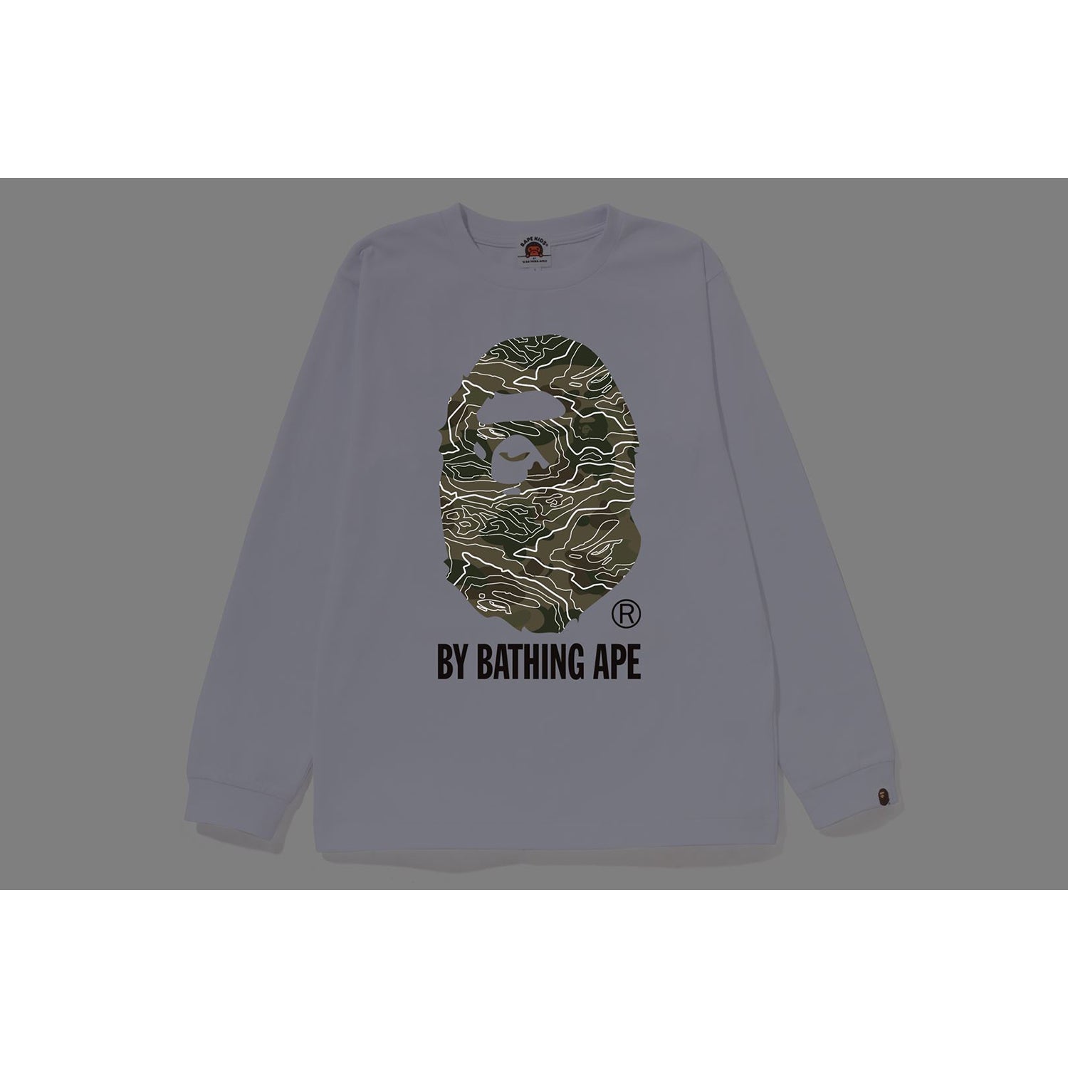 LAYERED LINE CAMO BY BATHING APE L/S TEE KIDS – us.bape.com