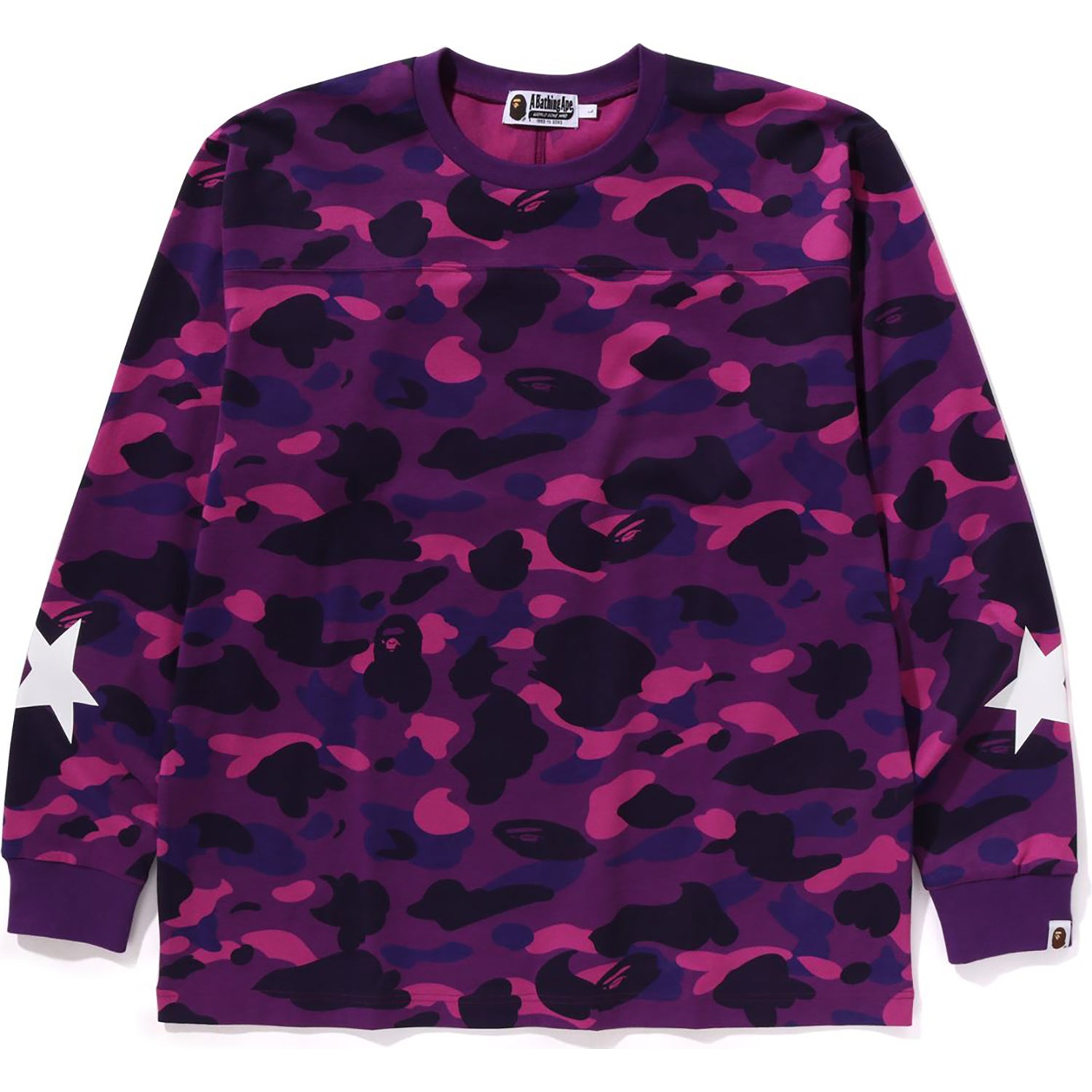 BAPE Ink Print Relaxed #1 L/S Tee Purple