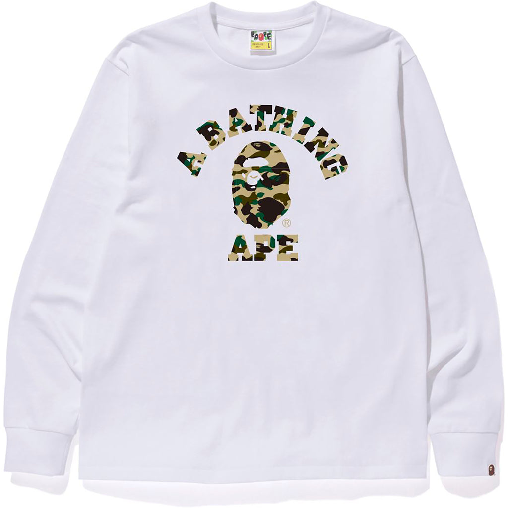 1ST CAMO COLLEGE L/S TEE MENS