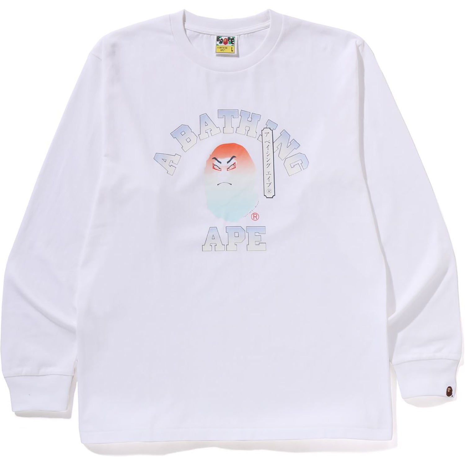 A Bathing Ape Men Japan Culture Kabuki Tee white