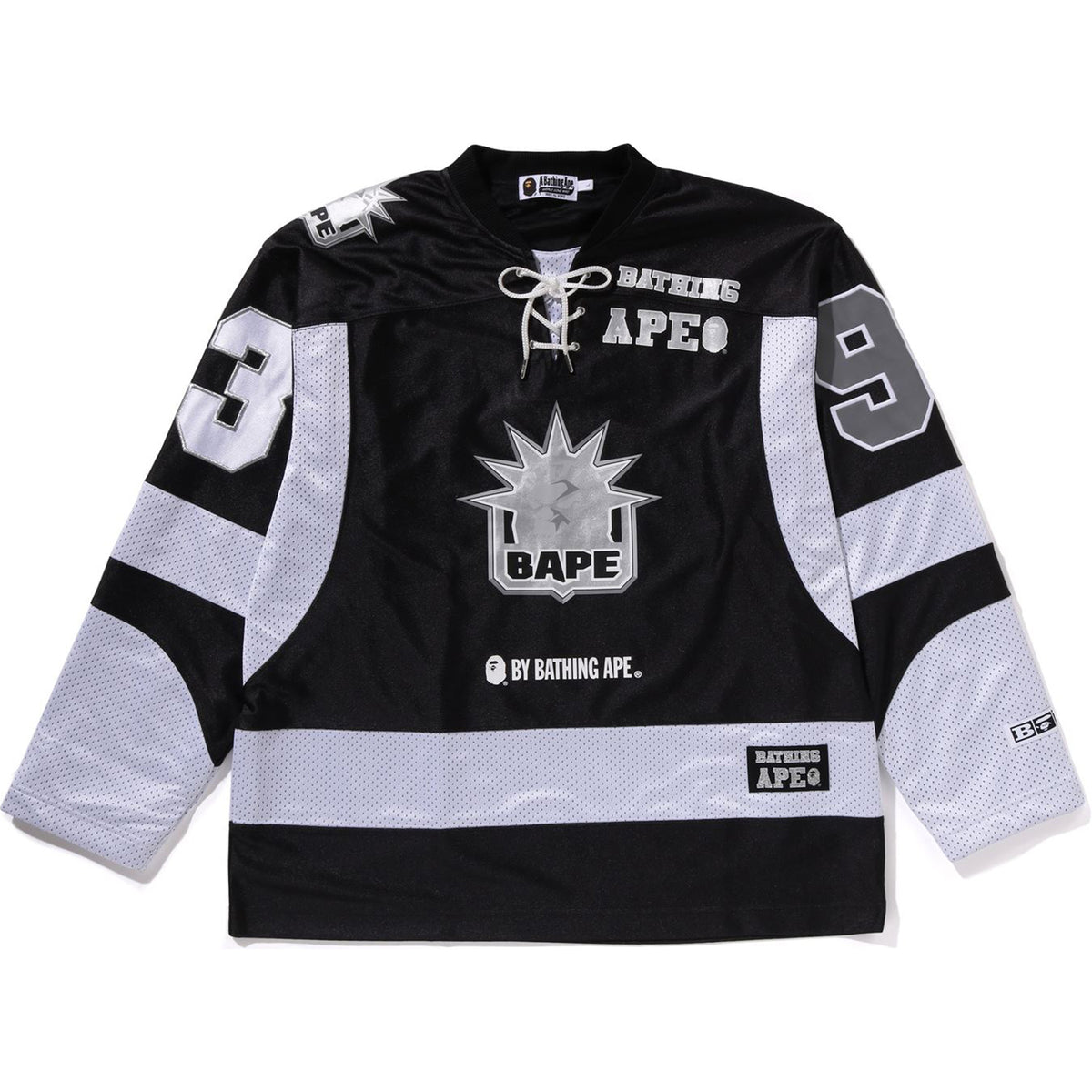 MULTI LOGO RELAXED FIT L/S ICE HOCKEY JERSEY MENS