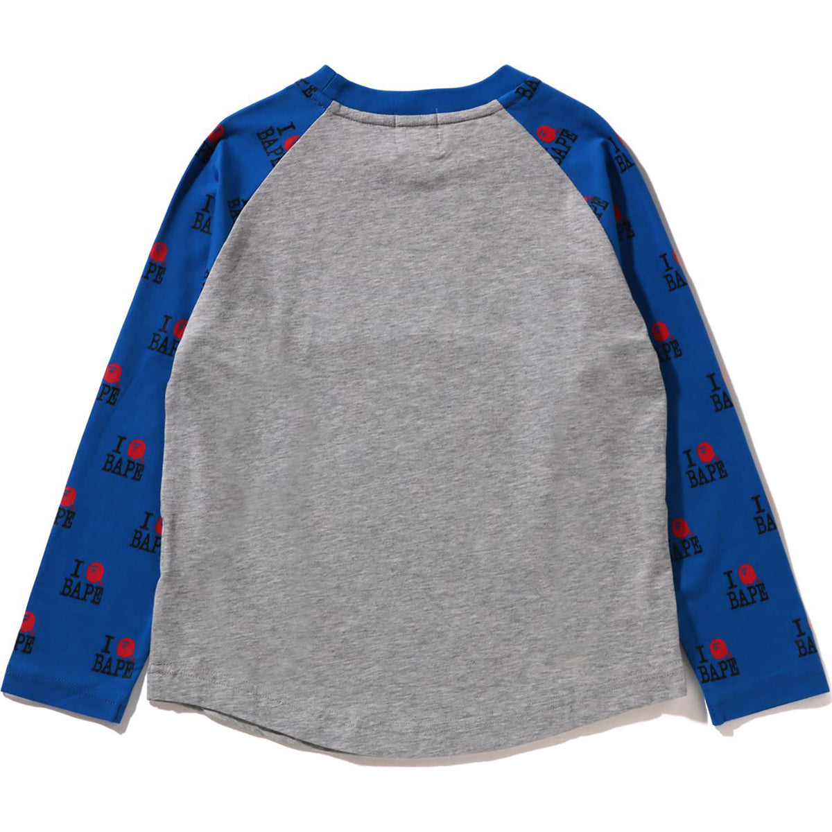 I LOVE BAPE RAGLAN LS TEE KIDS