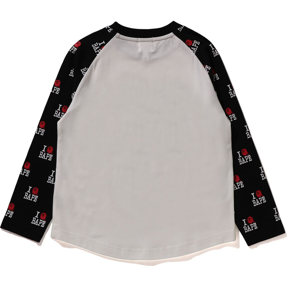 I LOVE BAPE RAGLAN LS TEE KIDS