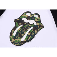 BAPE X ROLLING STONES - 3/4 SLEEVE TEE MENS