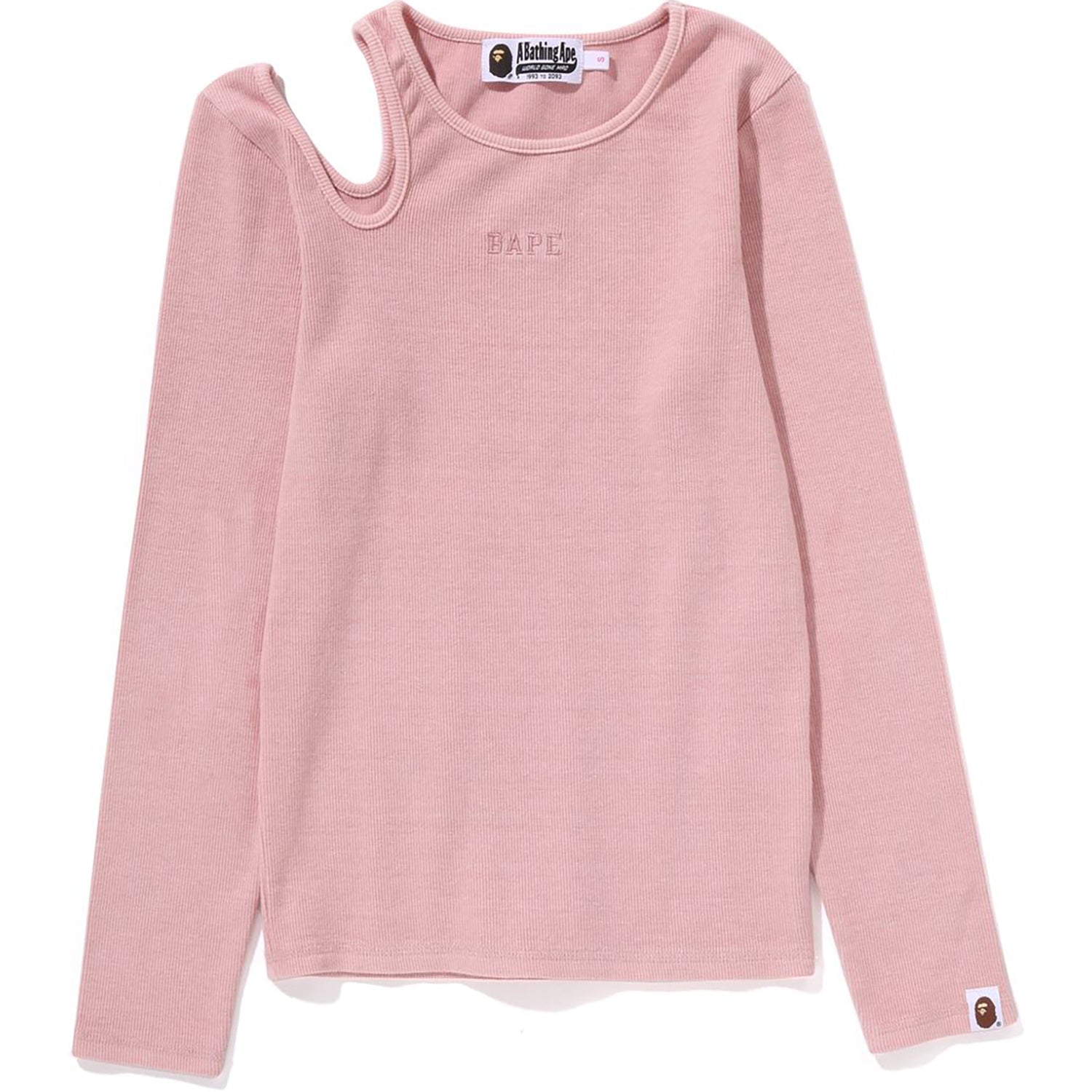 PIGMENT DYED CUT OUT RIB L/S TEE LADIES – us.bape.com