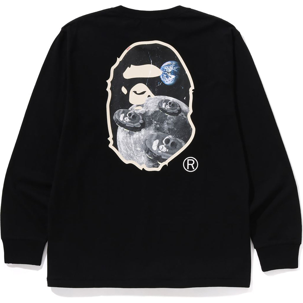 MOON APE HEAD OLD PHOTO L/S TEE MENS