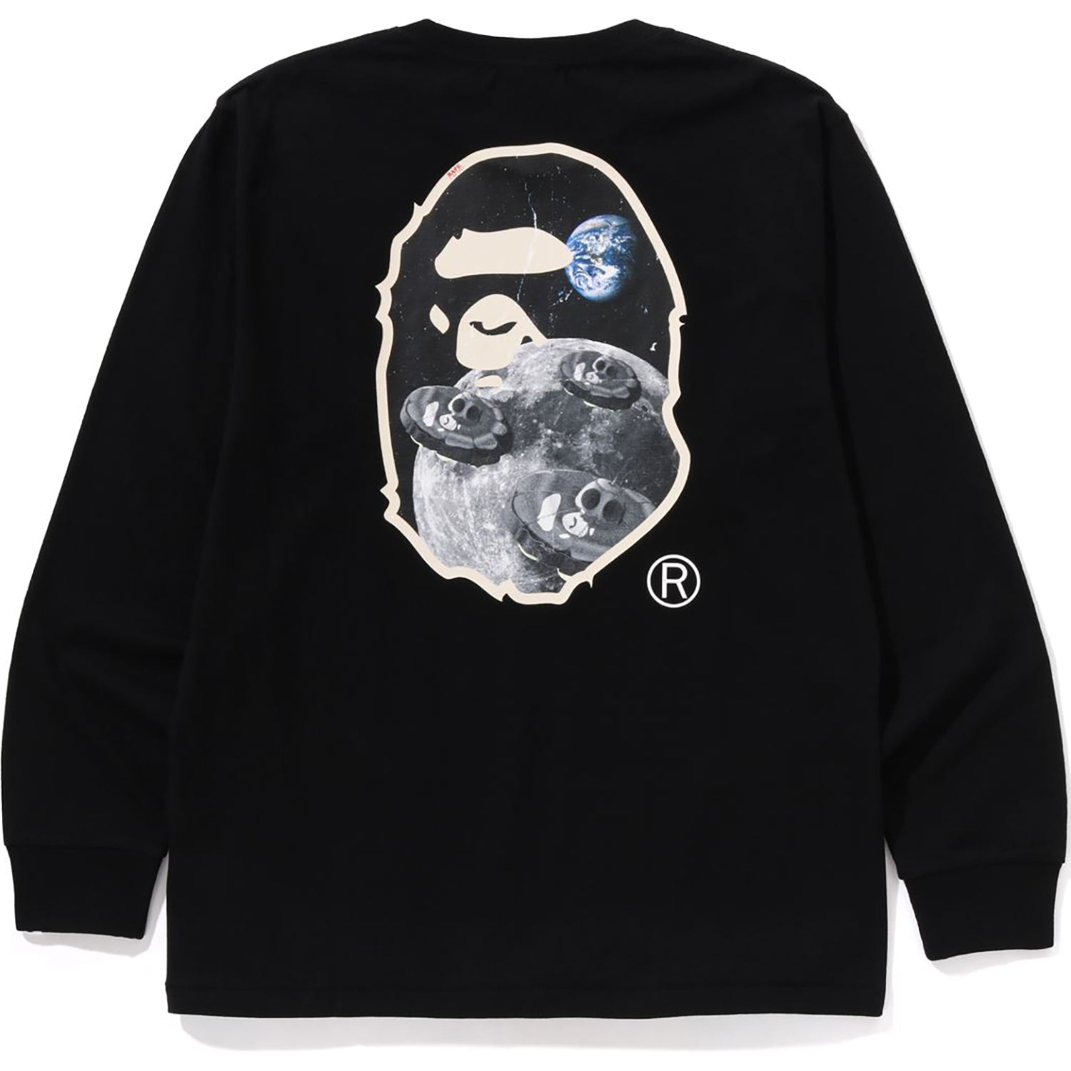 MOON APE HEAD OLD PHOTO L/S TEE MENS