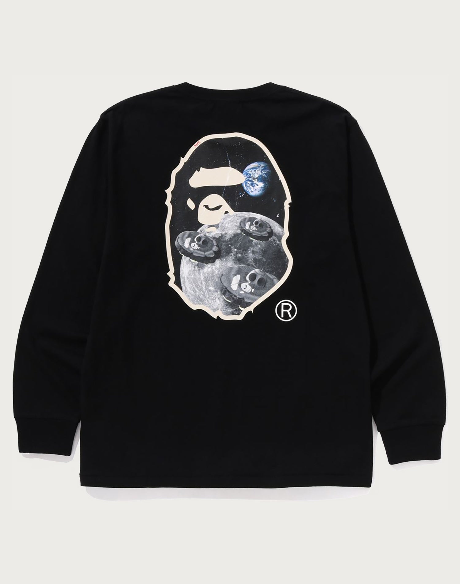 MOON APE HEAD OLD PHOTO L/S TEE MENS