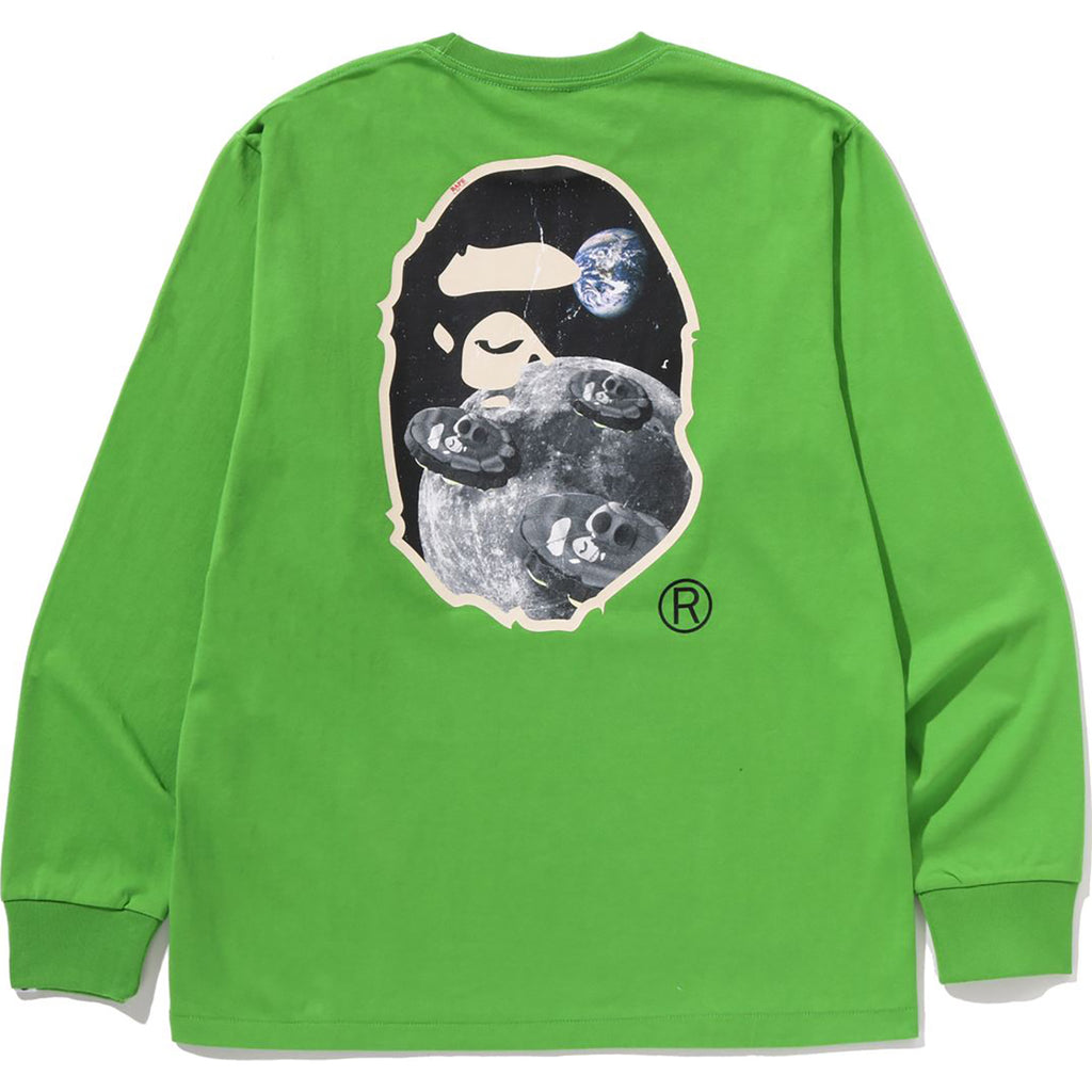 MOON APE HEAD OLD PHOTO L/S TEE MENS