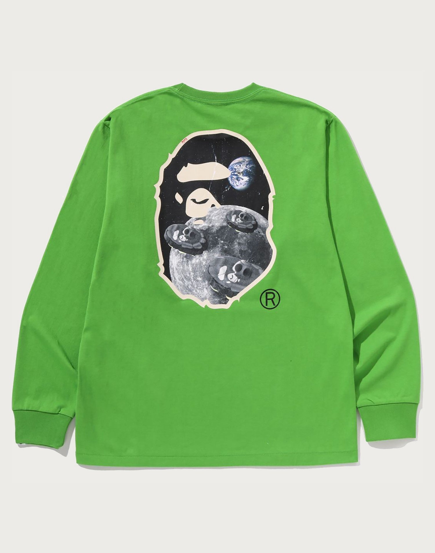 MOON APE HEAD OLD PHOTO L/S TEE MENS