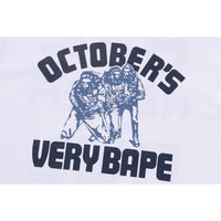 BAPE X OVO COLLEGE LONG SLEEVE TEE MENS