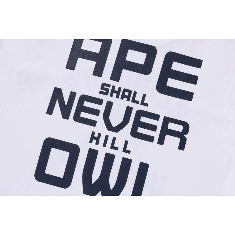 BAPE X OVO COLLEGE LONG SLEEVE TEE MENS