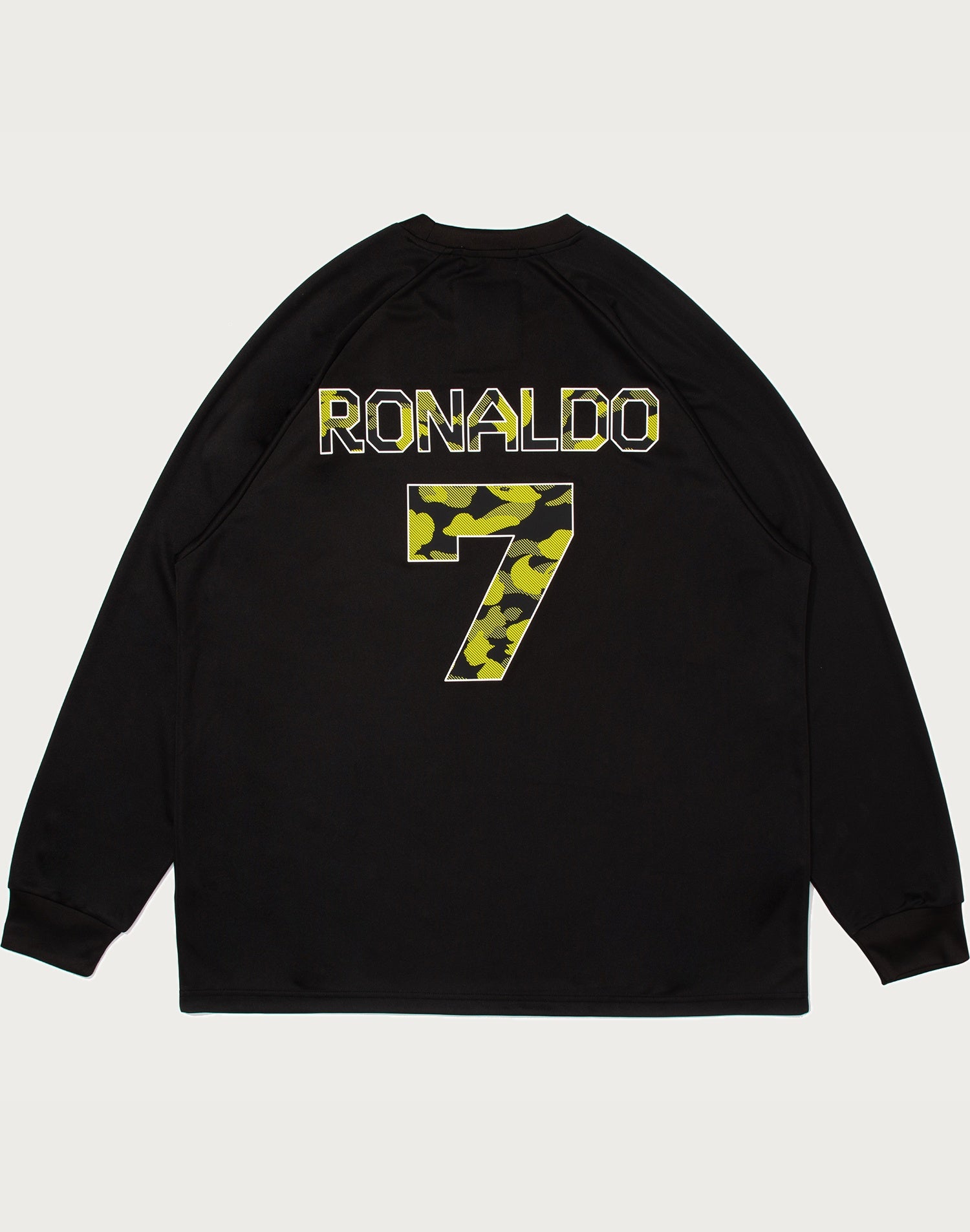BAPE X CR7 LIFE MULTI LOGO POLY RELAXED FIT LS FOOTBALL JERSEY MENS