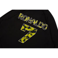 BAPE X CR7 LIFE MULTI LOGO POLY RELAXED FIT LS FOOTBALL JERSEY MENS