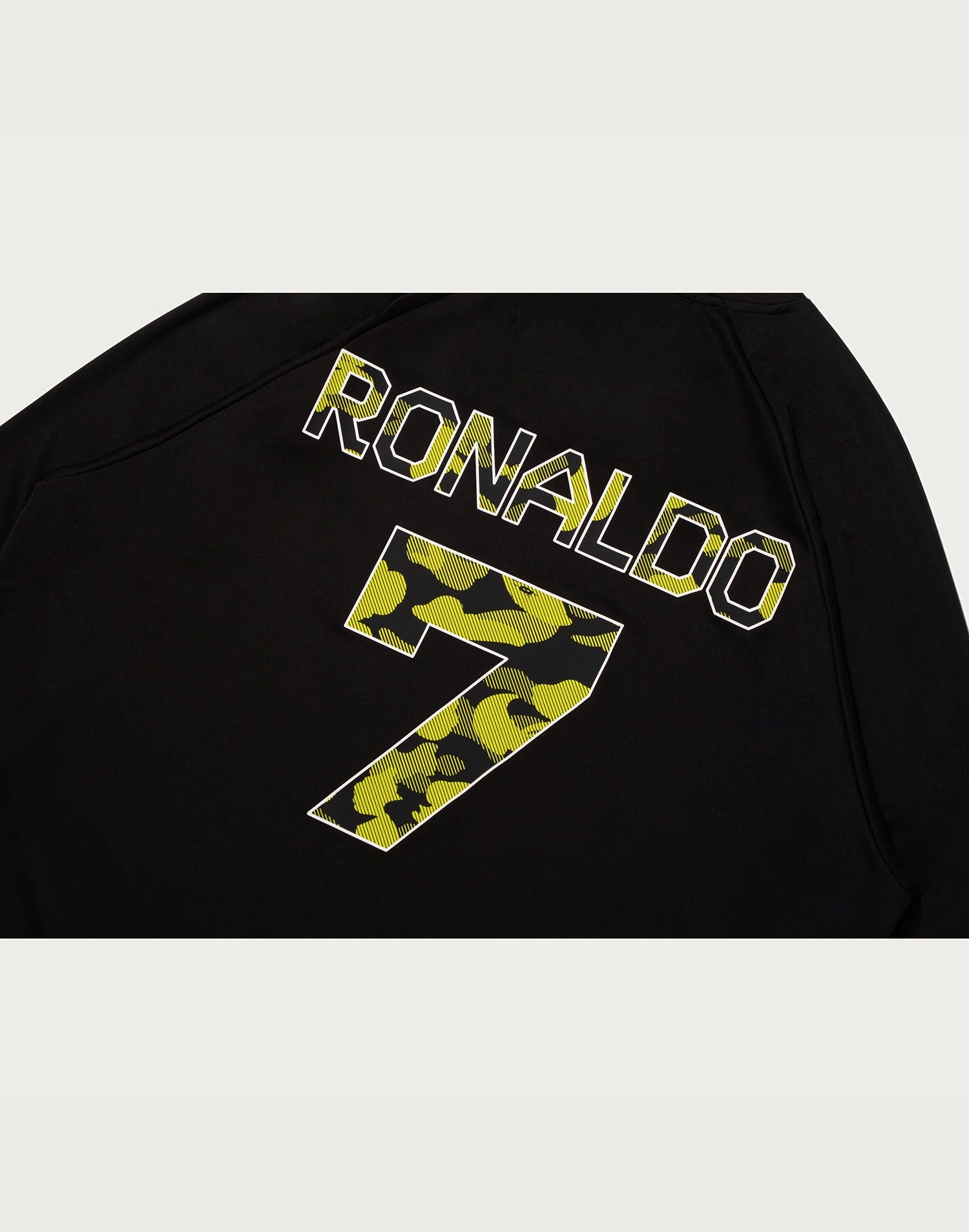 BAPE X CR7 LIFE MULTI LOGO POLY RELAXED FIT LS FOOTBALL JERSEY MENS