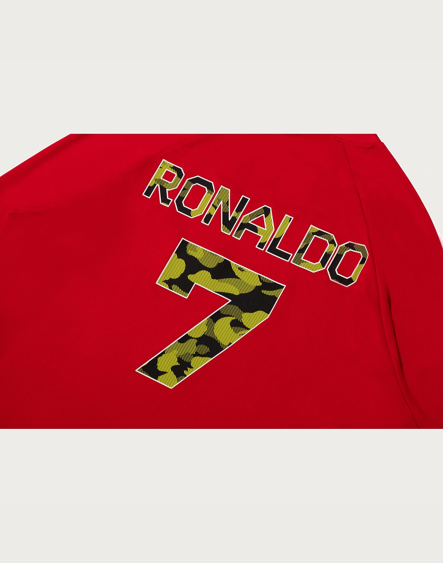 BAPE X CR7 LIFE MULTI LOGO POLY RELAXED FIT LS FOOTBALL JERSEY MENS