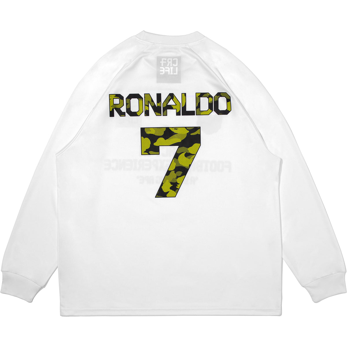 BAPE X CR7 LIFE MULTI LOGO POLY RELAXED FIT LS FOOTBALL JERSEY MENS