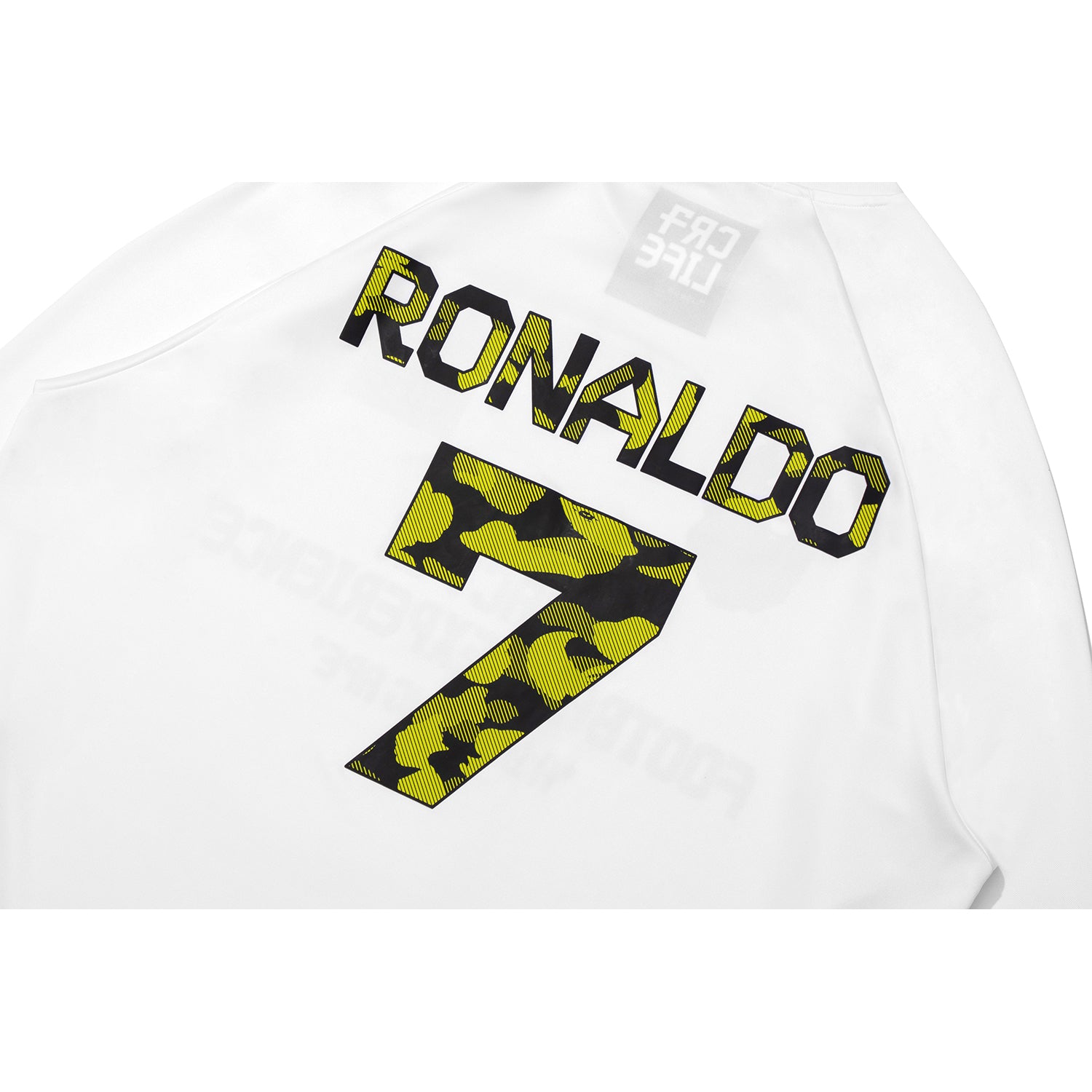トップス BAPE X CR7 LIFE JERSEY BAPE X CR7 LIFE MULTI LOGO POLY RELAXED FIT LS FOOTBALL JERSEY