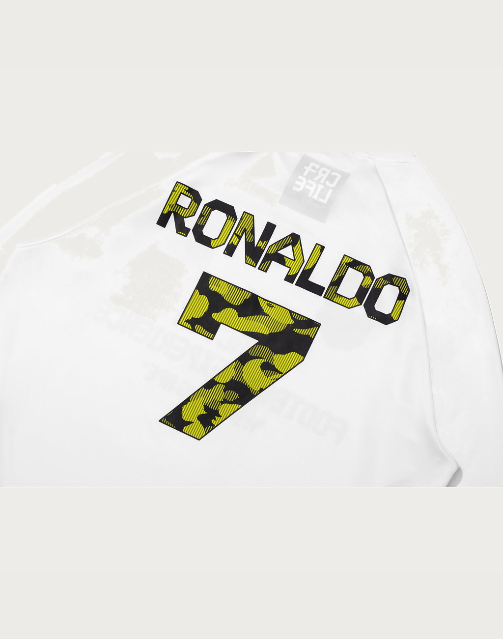 BAPE X CR7 LIFE MULTI LOGO POLY RELAXED FIT LS FOOTBALL JERSEY MENS
