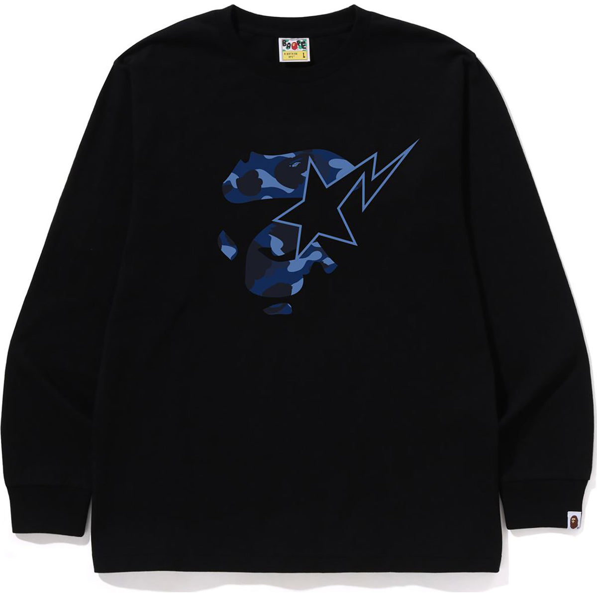 COLOR CAMO APE FACE STA LS TEE MENS