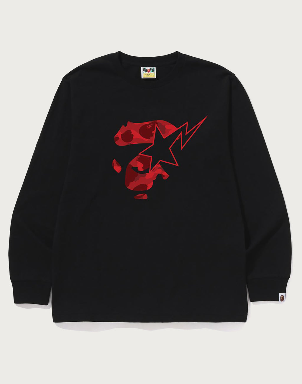 COLOR CAMO APE FACE STA LS TEE MENS