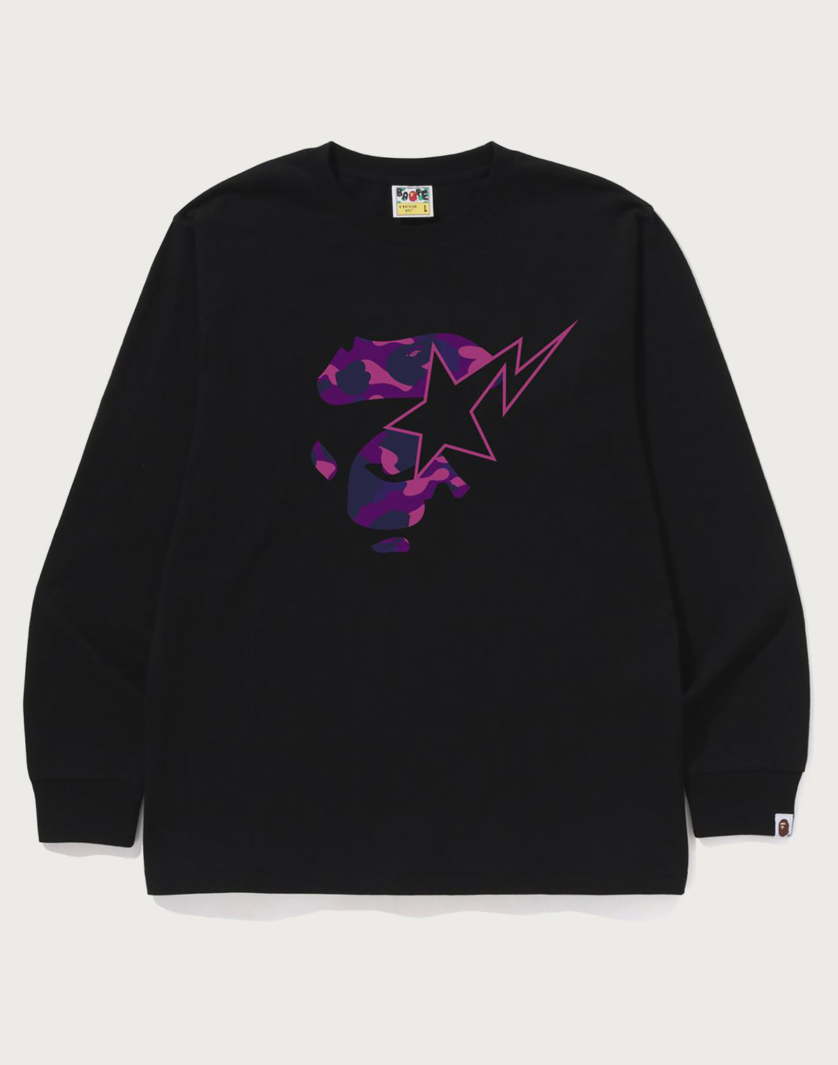 COLOR CAMO APE FACE STA LS TEE MENS