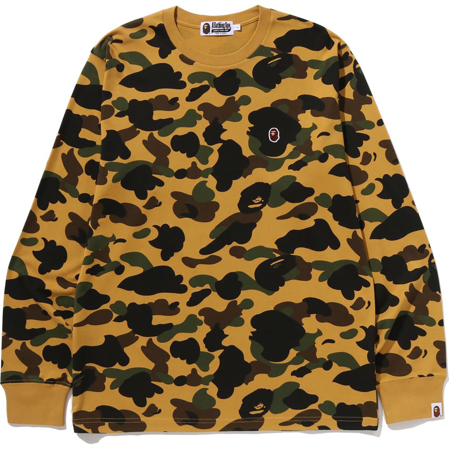 トップス BAPE COLOR CAMO ONE POINT L/S TEE 1ST CAMO ONE POINT Long Sleeve Tee - Men's Cotton Shirt | BAPE
