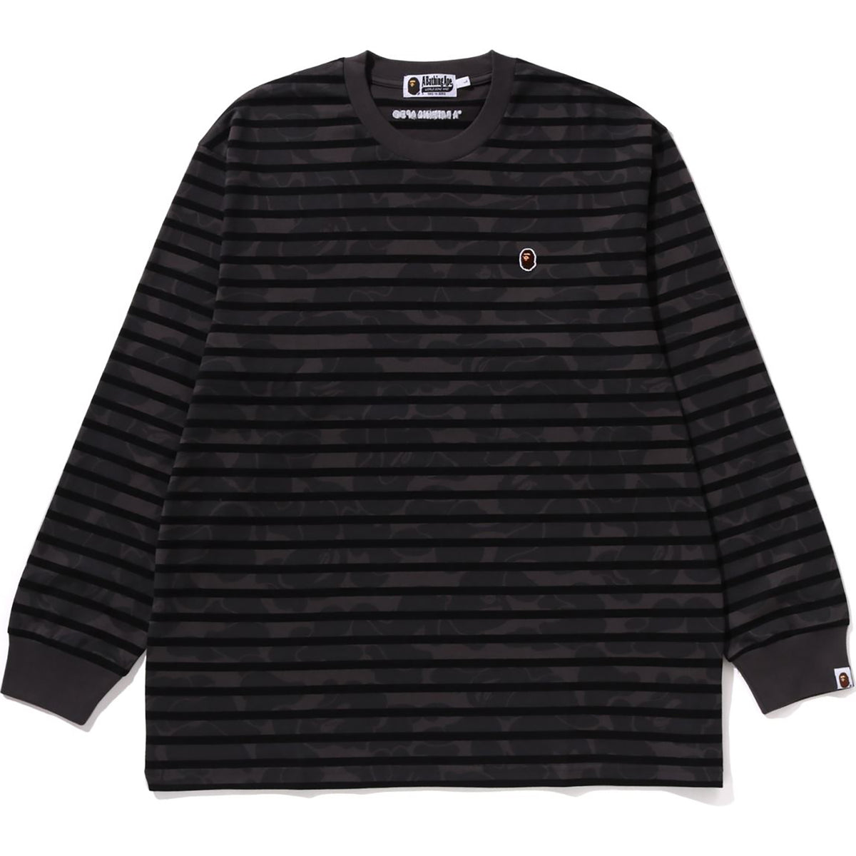 SOLID CAMO ONE POINT RELAXED FIT STRIPE LS TEE MENS