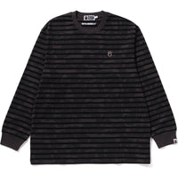 SOLID CAMO ONE POINT RELAXED FIT STRIPE LS TEE MENS