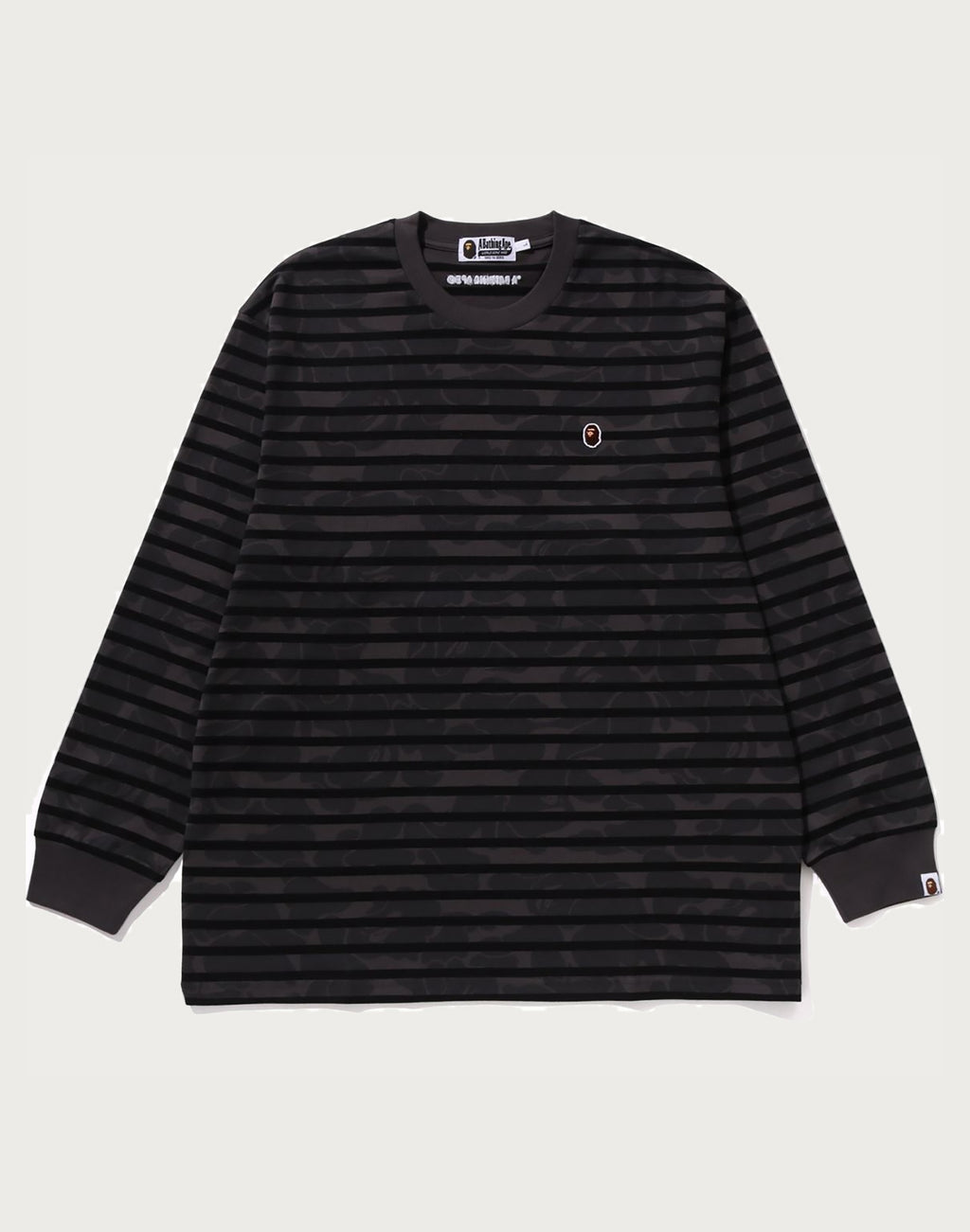 SOLID CAMO ONE POINT RELAXED FIT STRIPE LS TEE MENS
