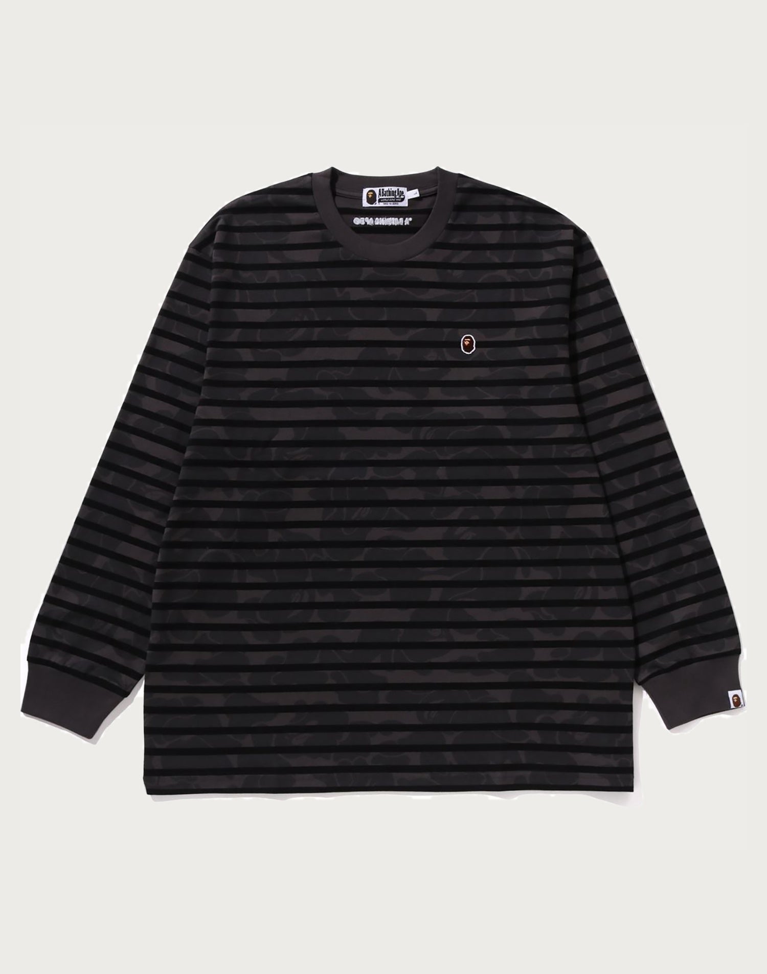 SOLID CAMO ONE POINT RELAXED FIT STRIPE LS TEE MENS