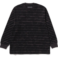 SOLID CAMO ONE POINT RELAXED FIT STRIPE LS TEE MENS