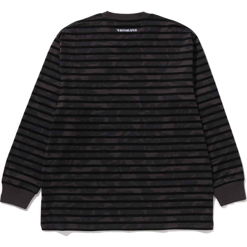 SOLID CAMO ONE POINT RELAXED FIT STRIPE LS TEE MENS
