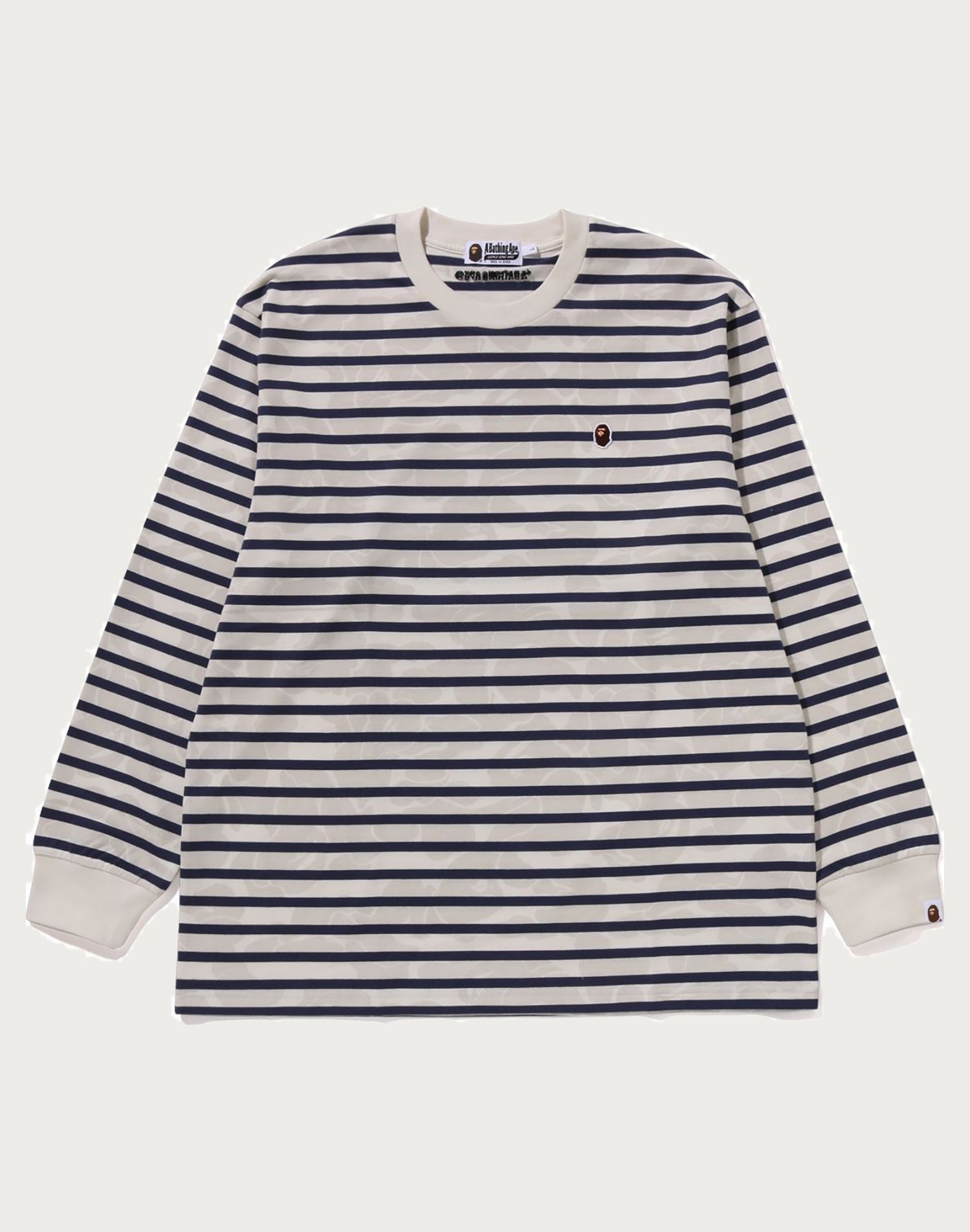 SOLID CAMO ONE POINT RELAXED FIT STRIPE LS TEE MENS